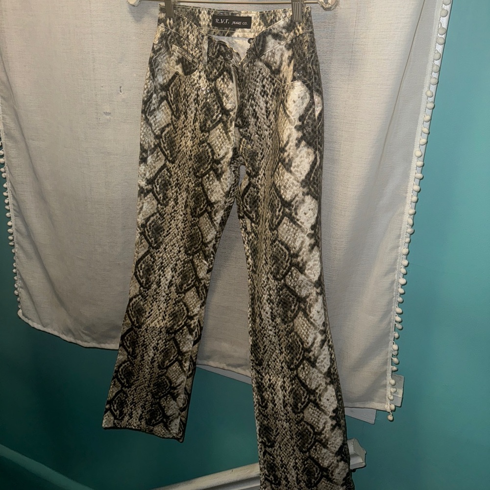 R.V.T. Revolt snakeskin pants